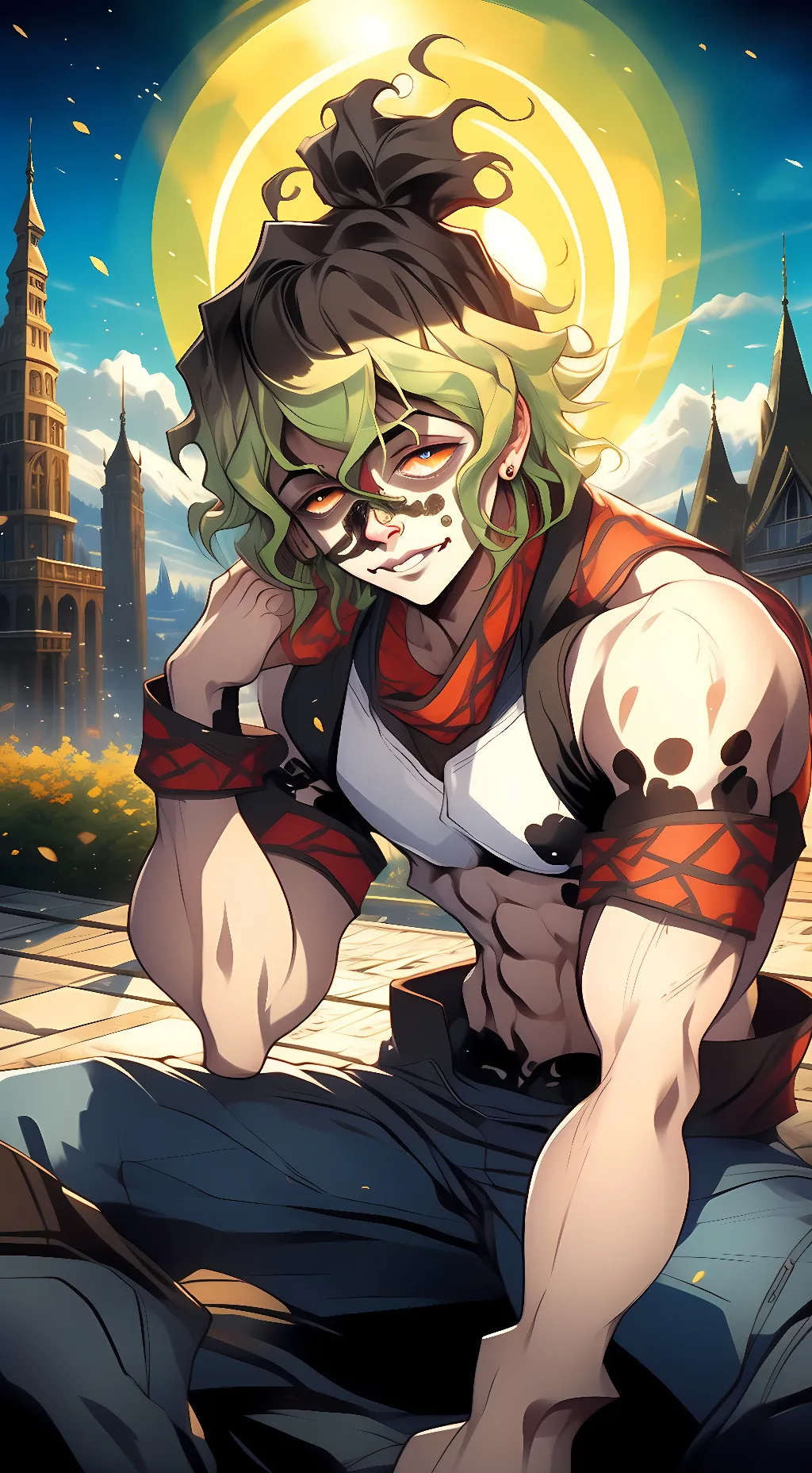 ai character: Gyutaro background