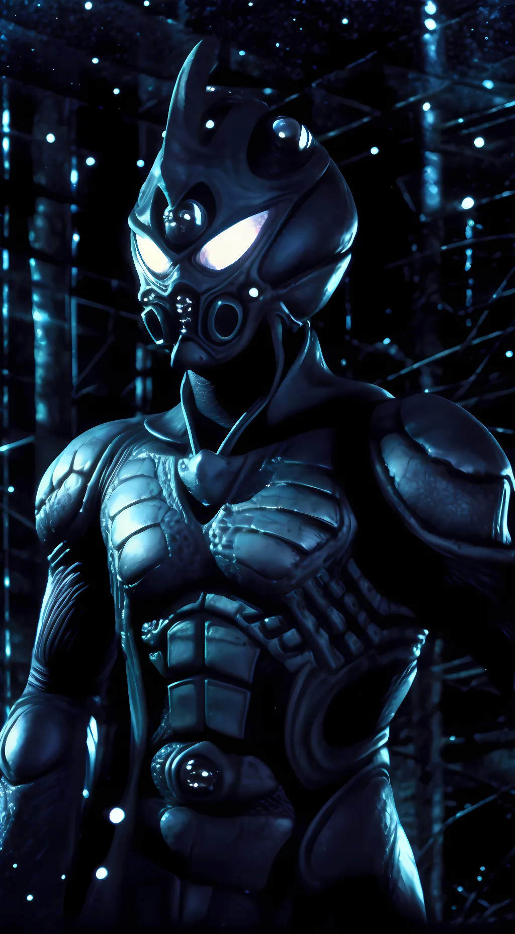 ai character: Guyver  background