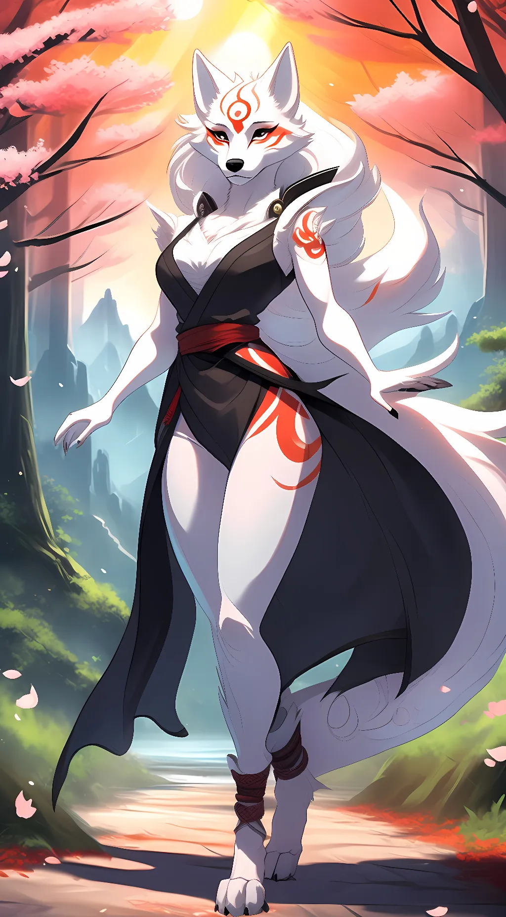 ai character: Amaterasu background