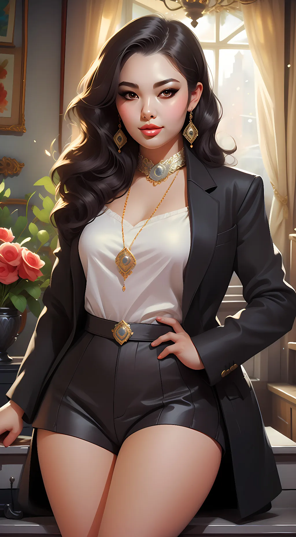 ai character:  Evelyn Salvatore background
