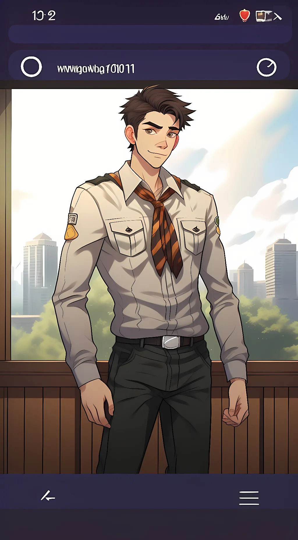 ai character: Camp buddy background
