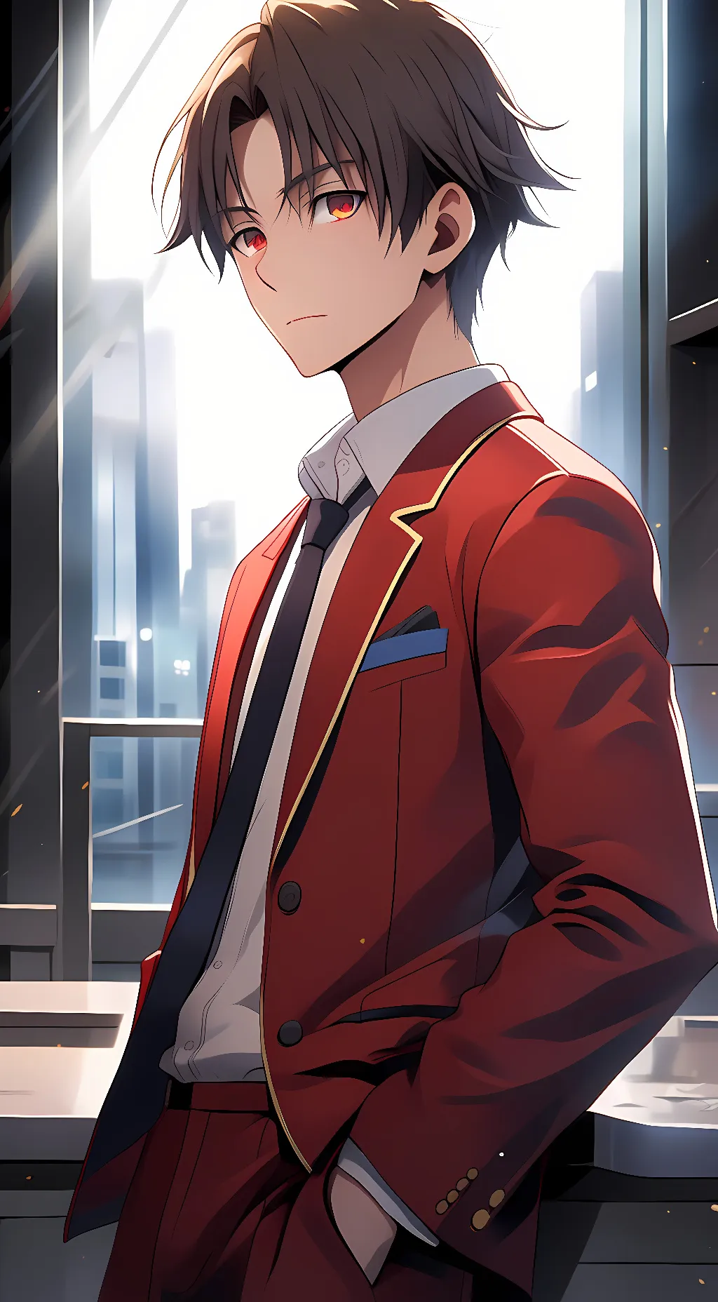 ai character: Ayanokoji Kiyotaka background