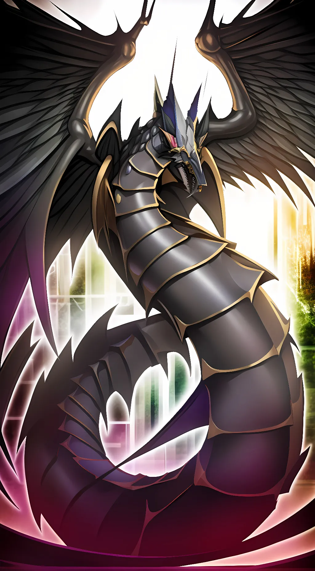 ai character: Dark Rainbow D. background