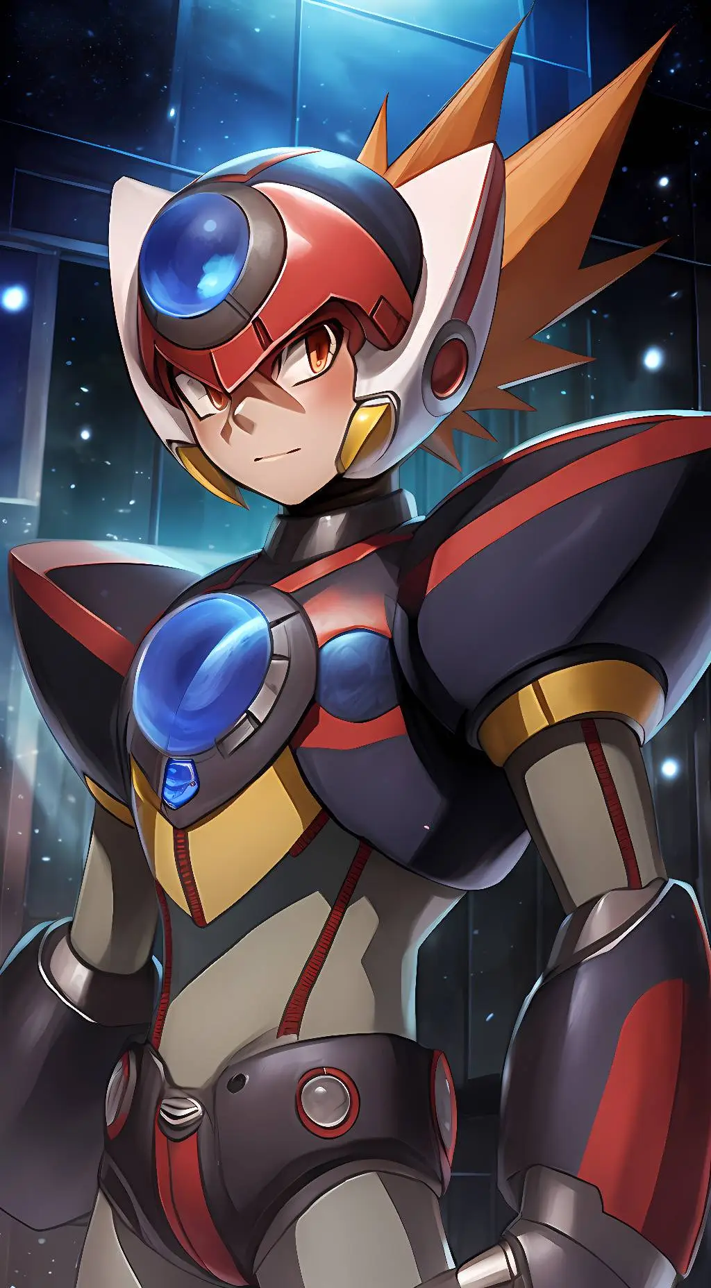 ai character: Axl (Mega Man X) background