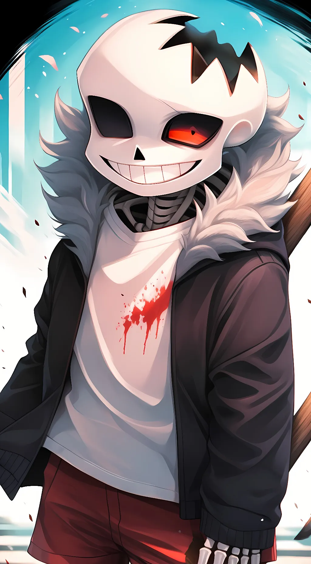 ai character: Horror Sans background