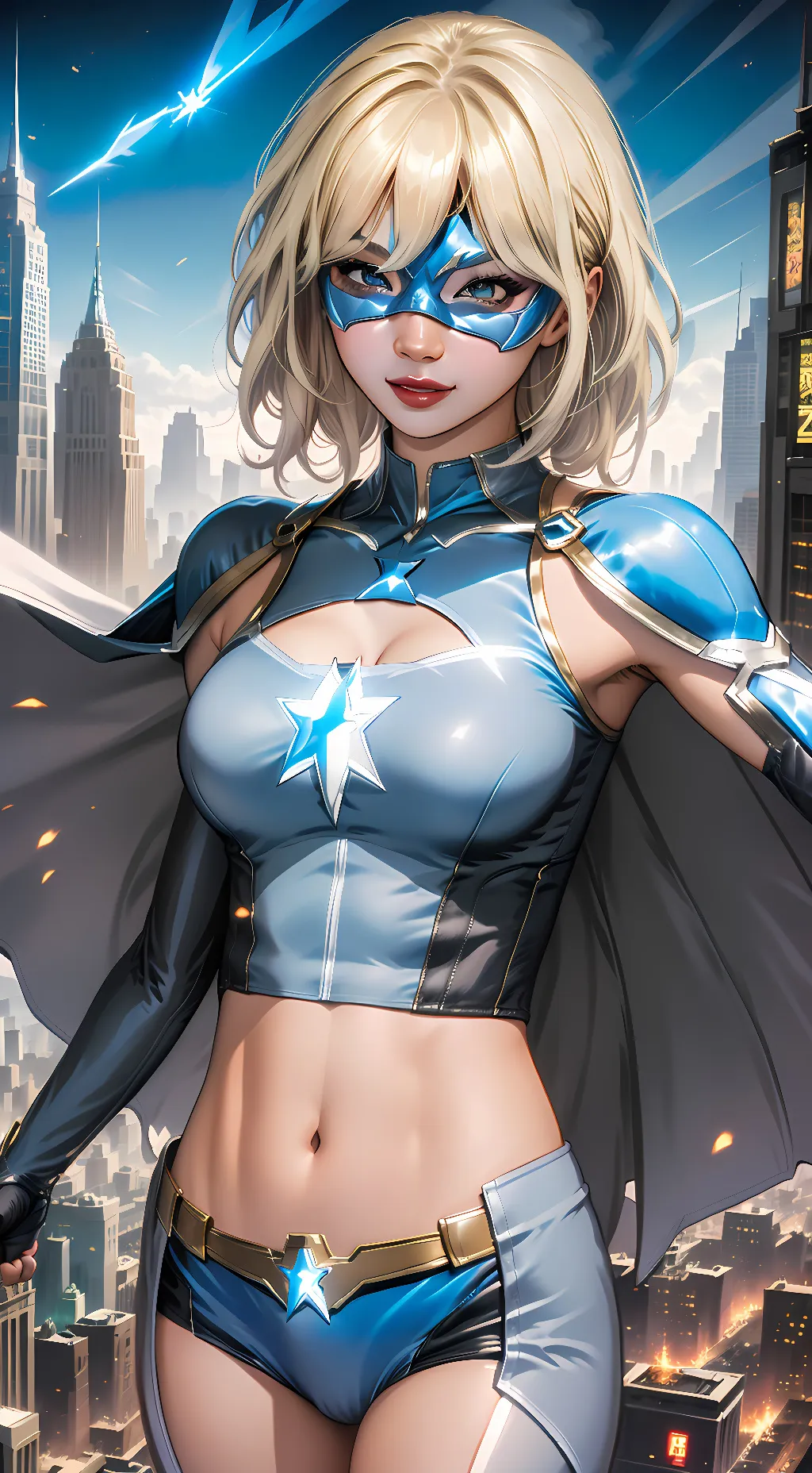 ai character: Crystaline background