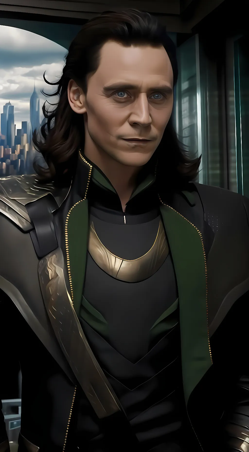 ai character: Loki  background