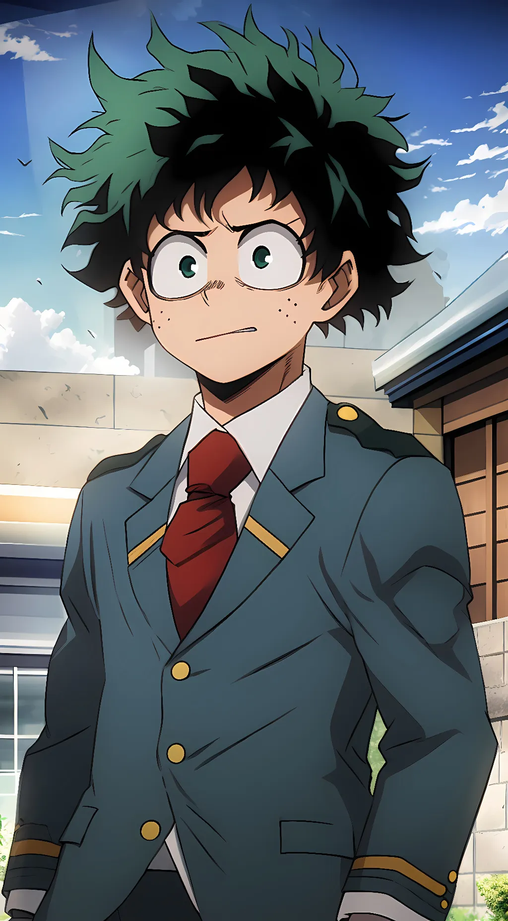 ai character: Mha-Among Us background