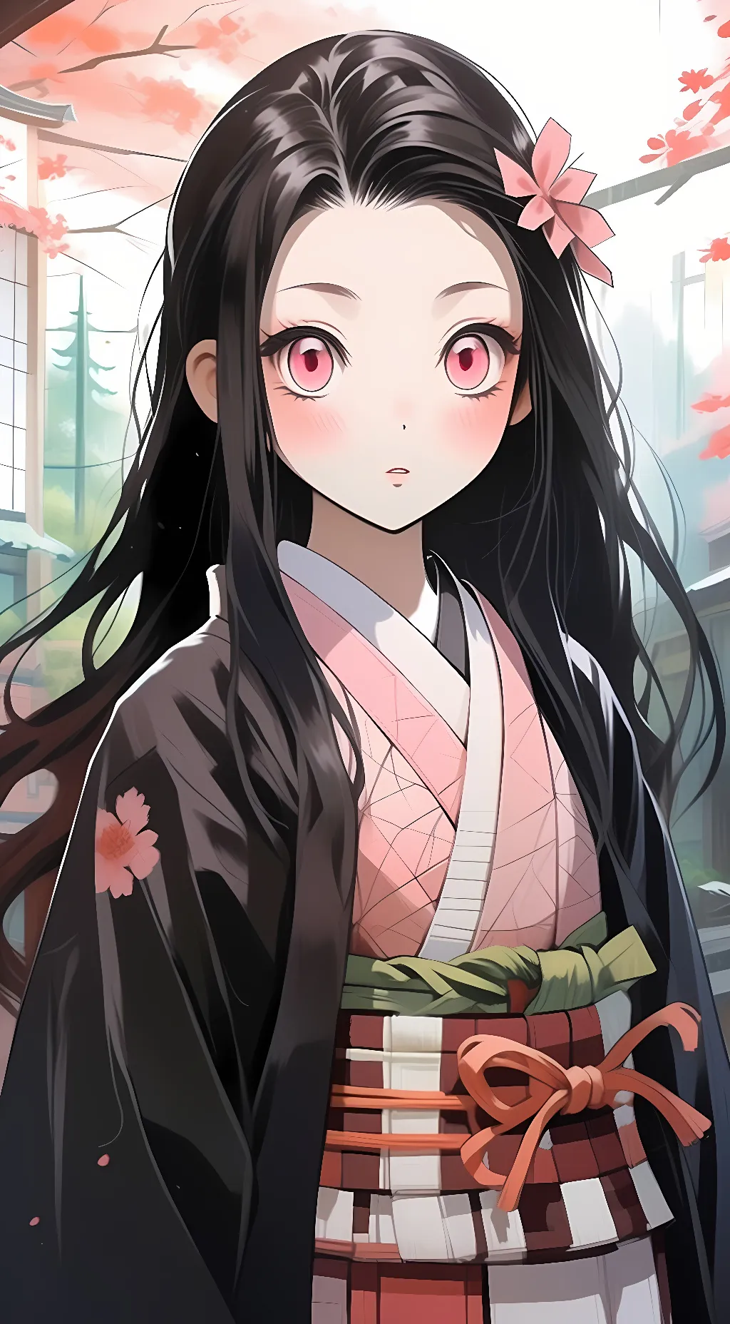 ai character: Nezuko Kamado background