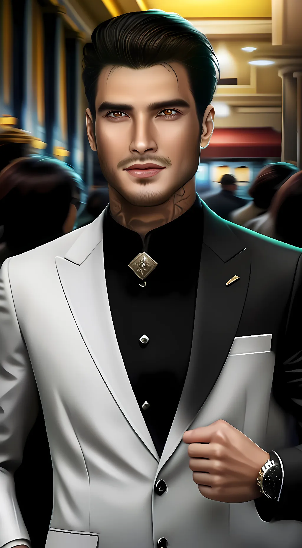 ai character: Lucifer  background