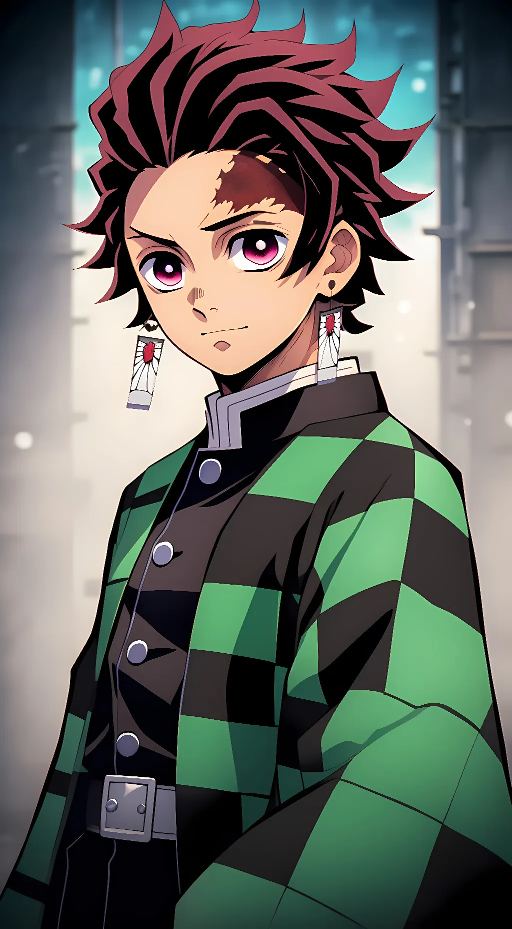 ai character: Tanjiro Kamado  background