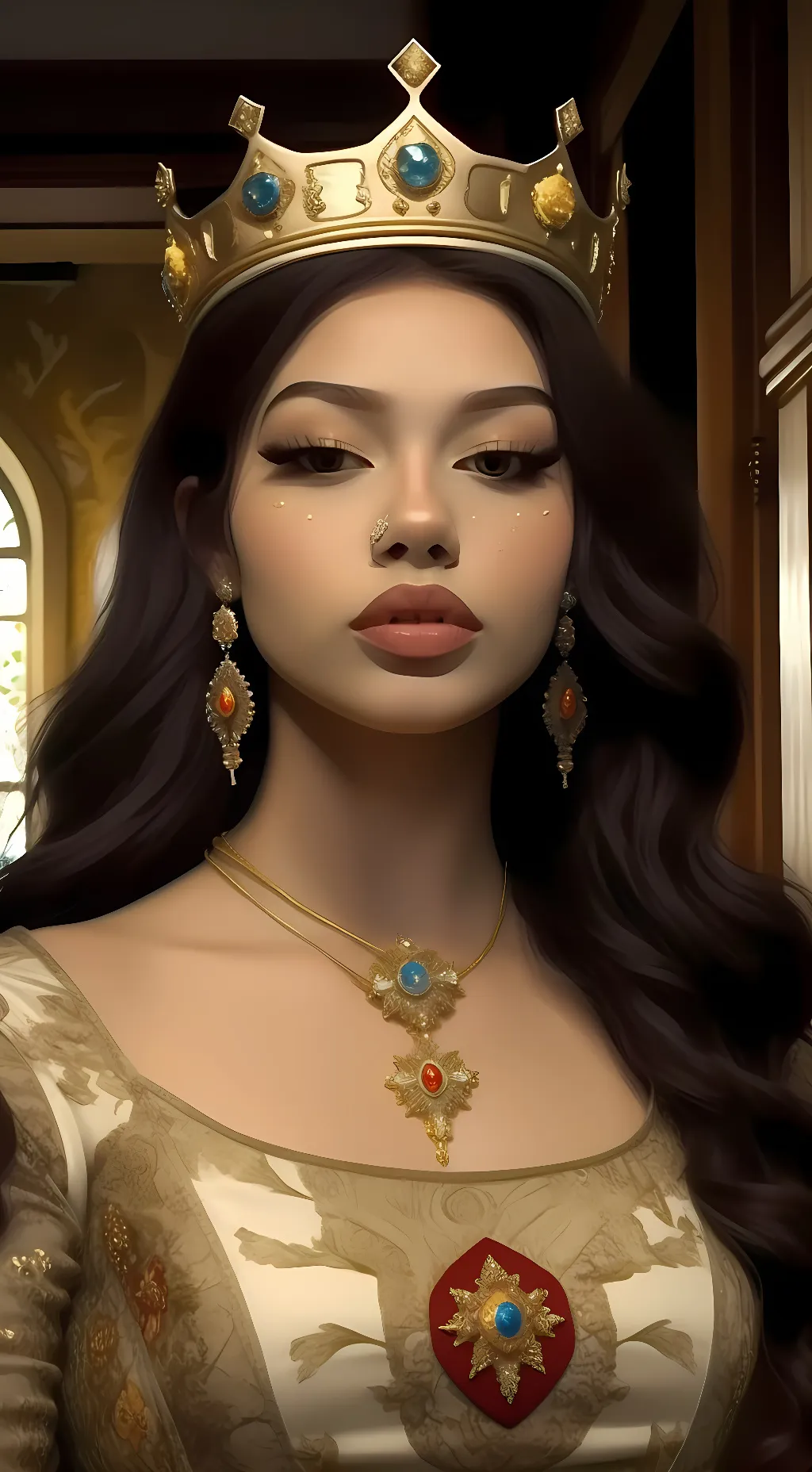 ai character: Queen Zellia background