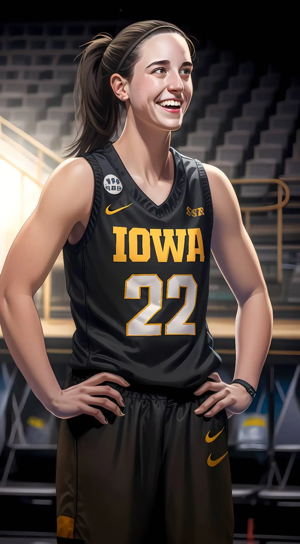 ai character: Caitlin Clark background