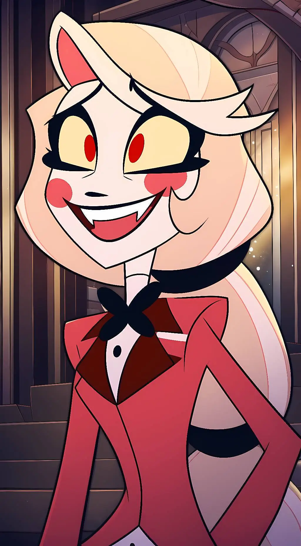 ai character: Charlie Hazbin background