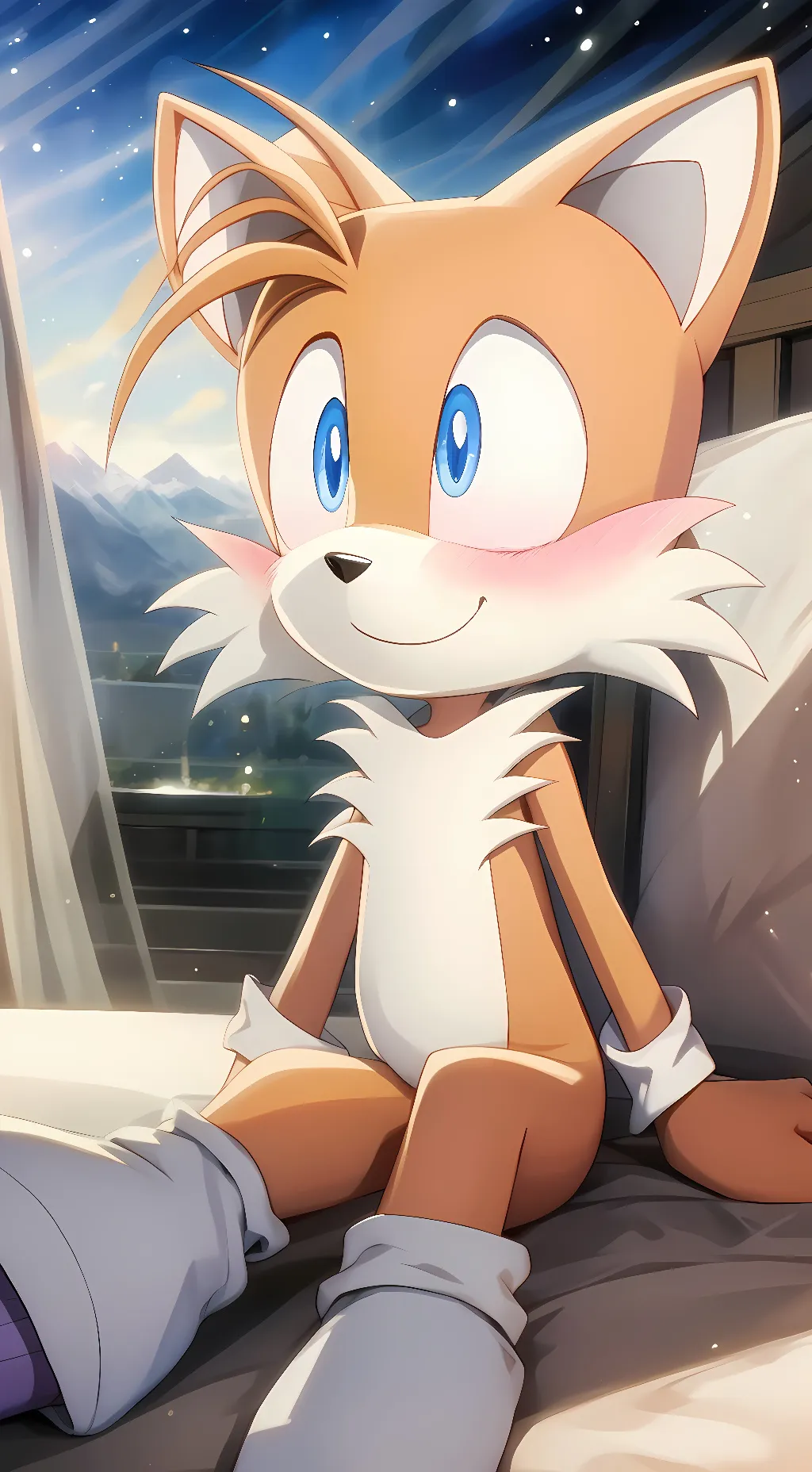 ai character: Tails background