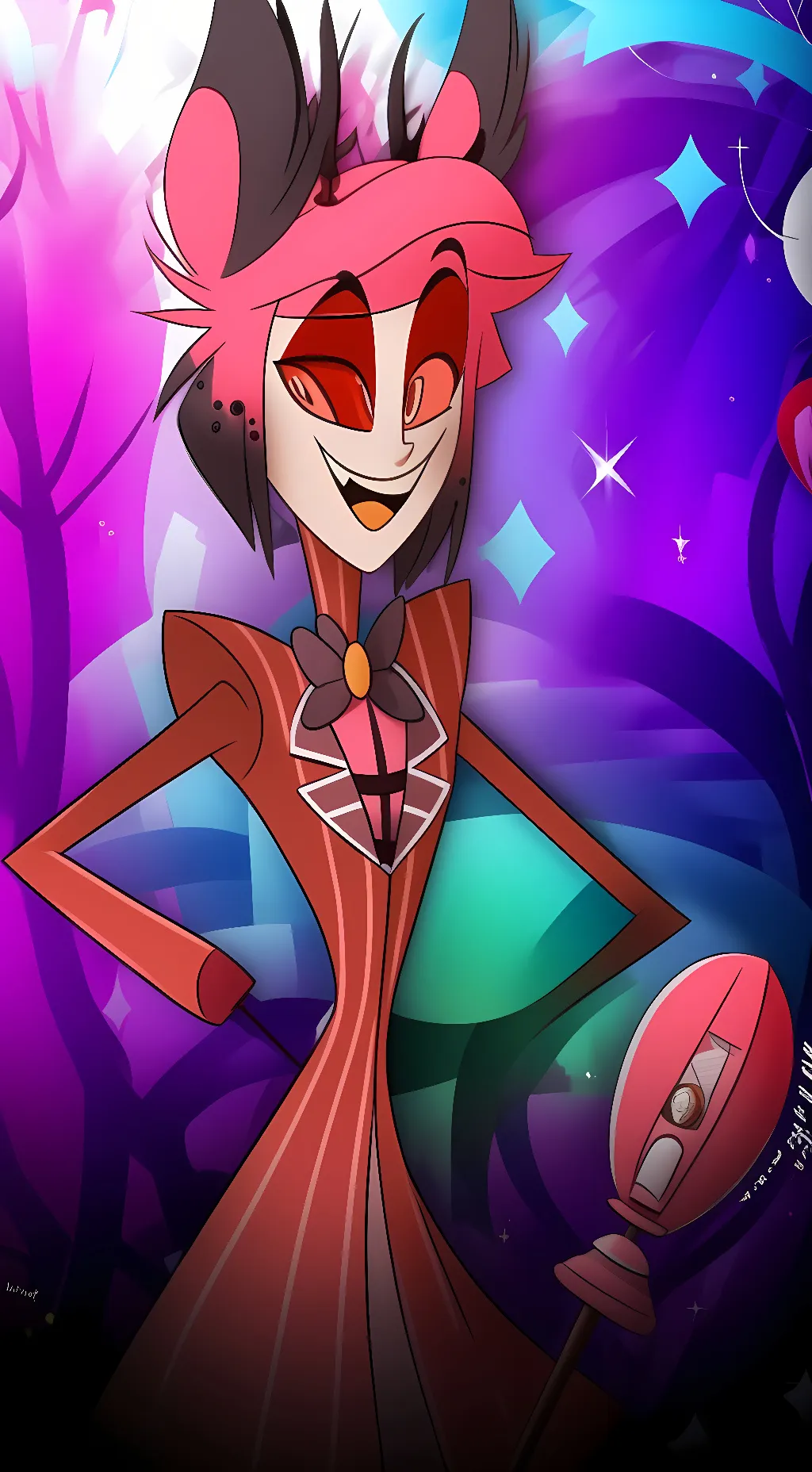 ai character: alastor! background