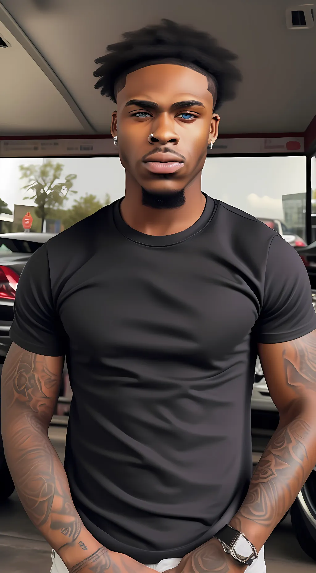 ai character: D A N T E background