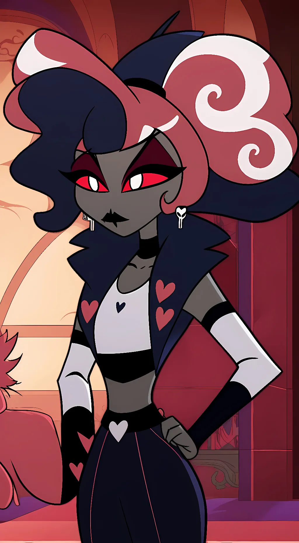 ai character: Velvette  background