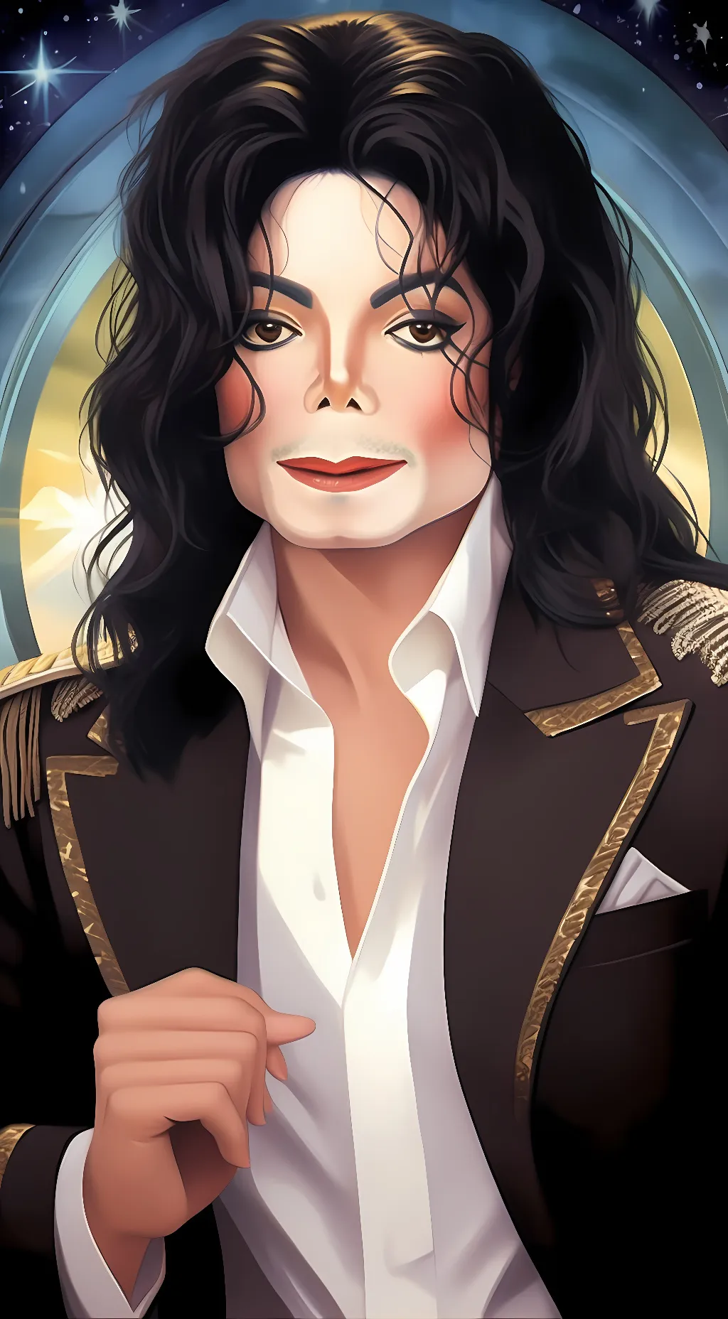 ai character: Michael Jackson background