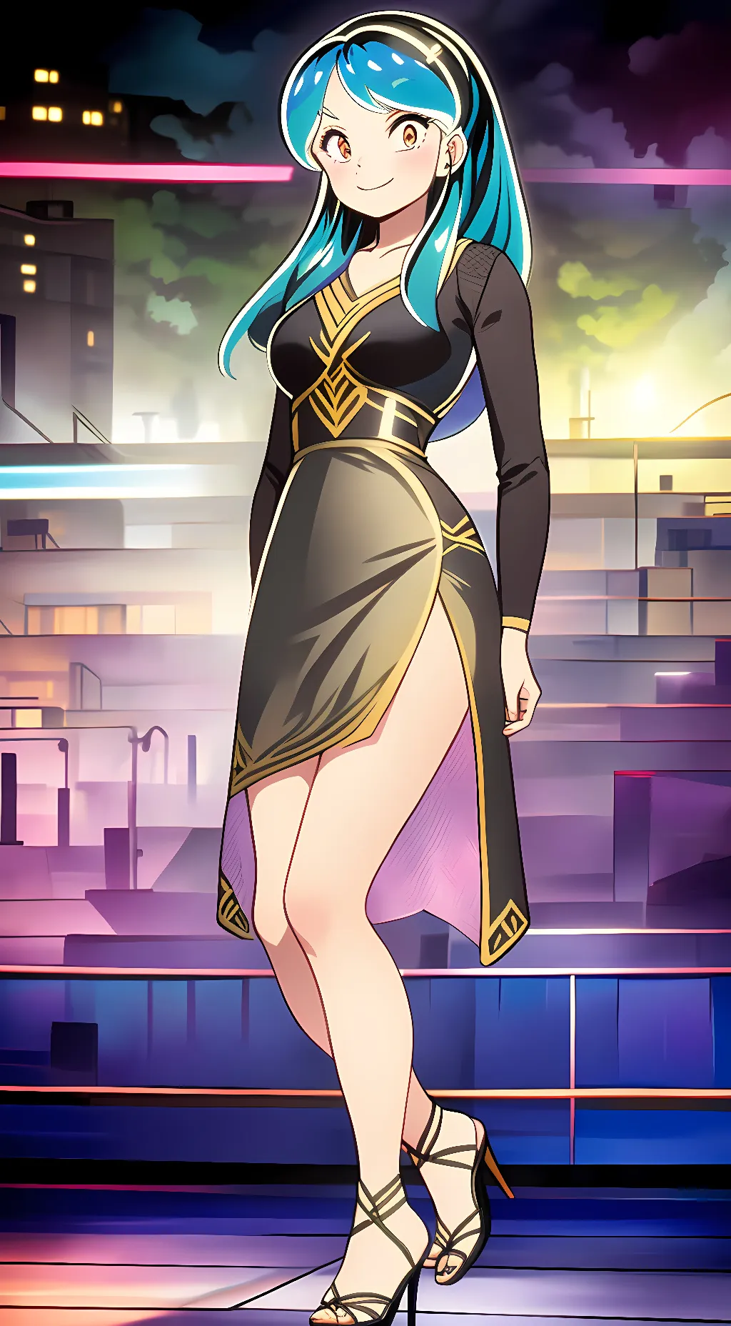 ai character: Lum background