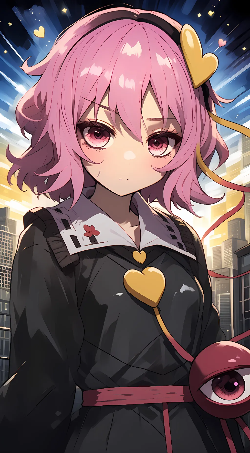 ai character: Satori Komeiji background