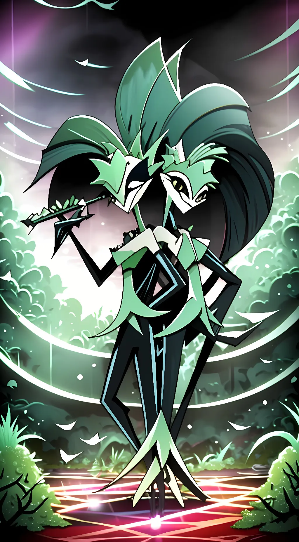 ai character: Glitz and Glam background