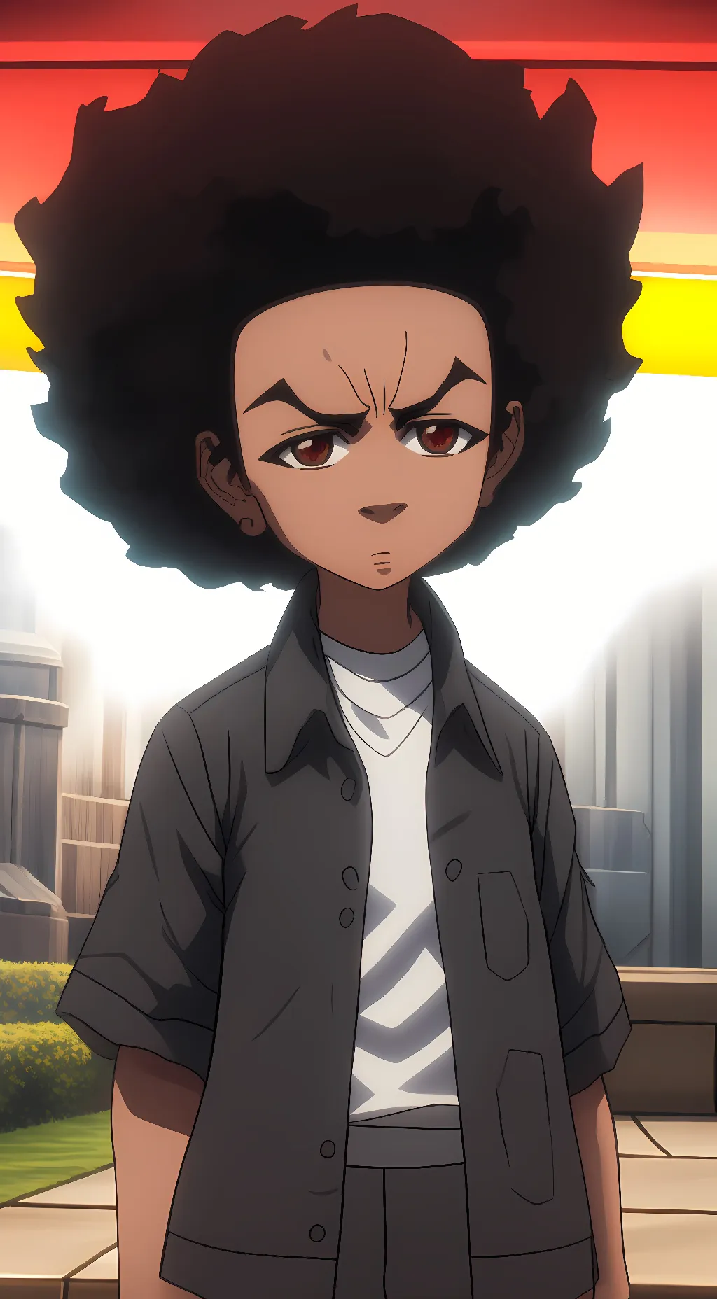 ai character: Huey Freeman background