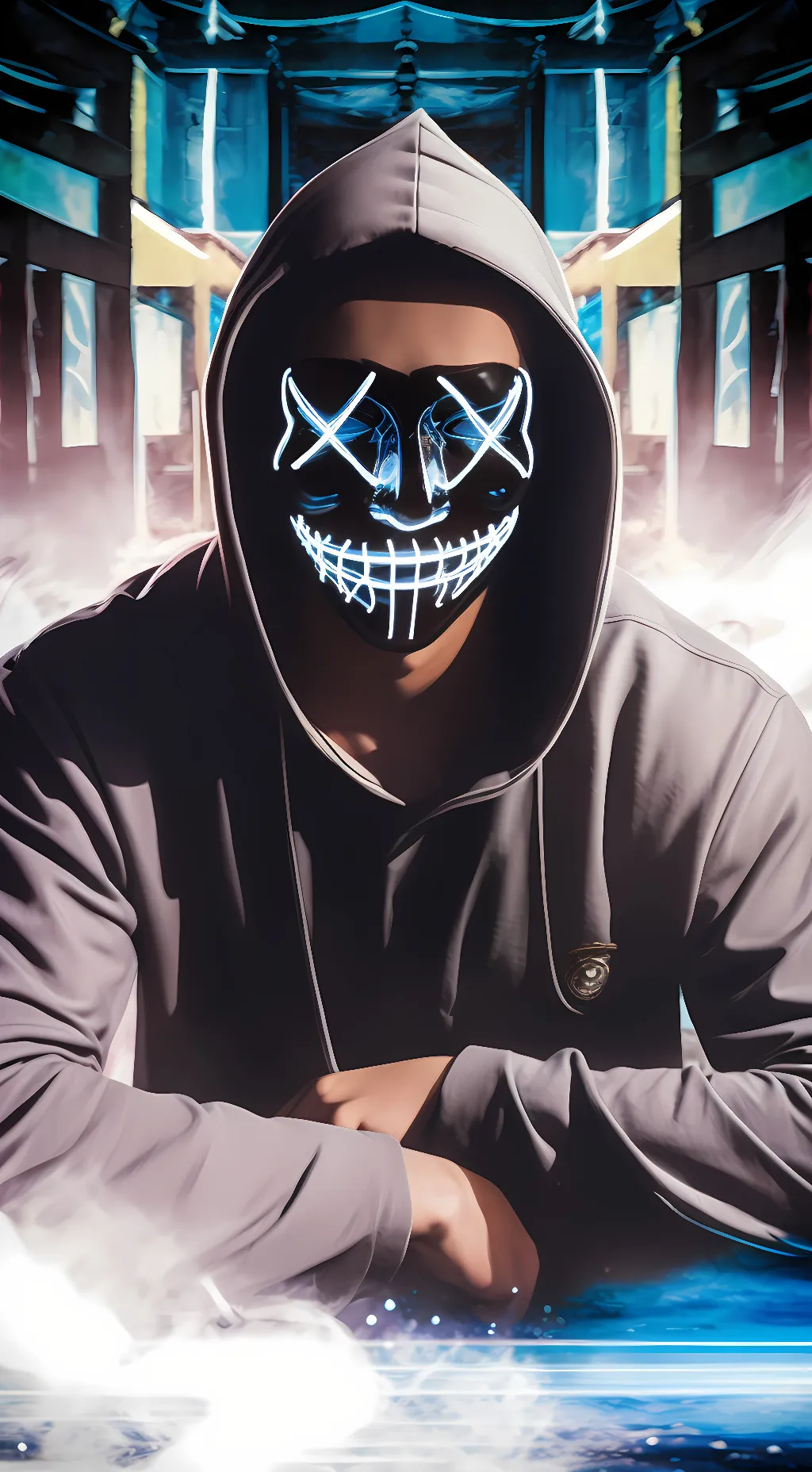 ai character: Hacker background