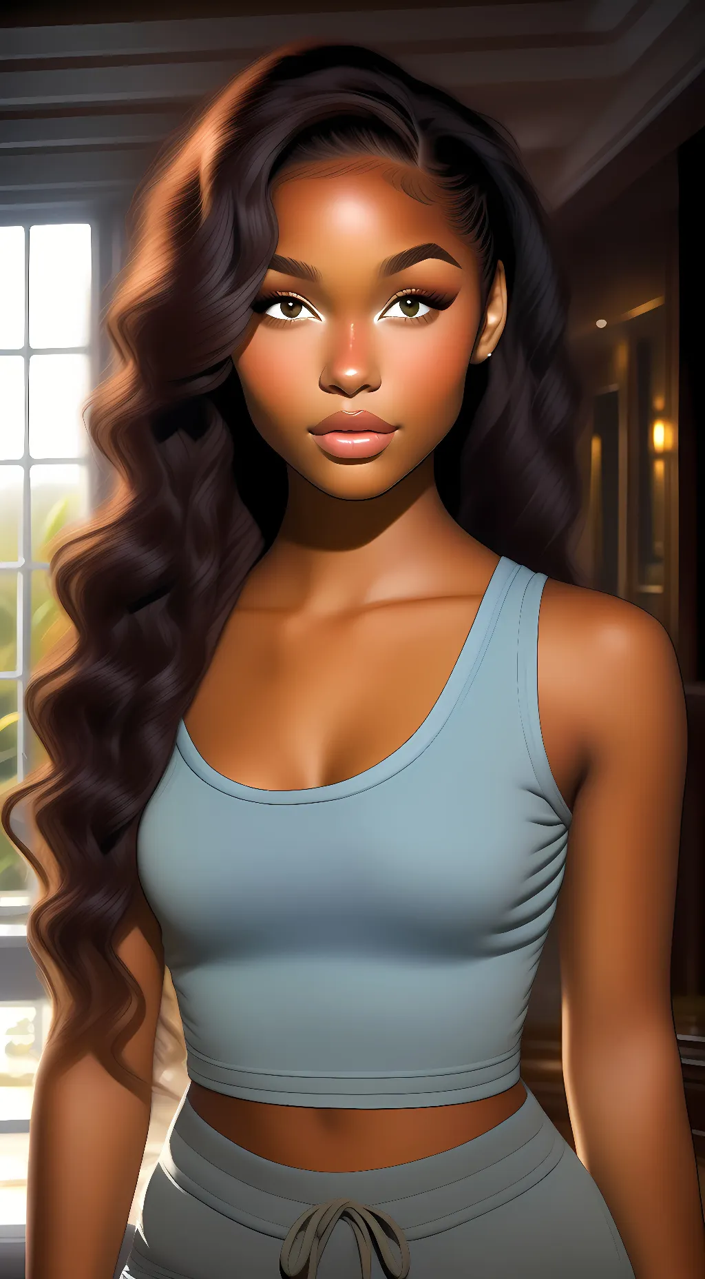 ai character: Naila Amani background