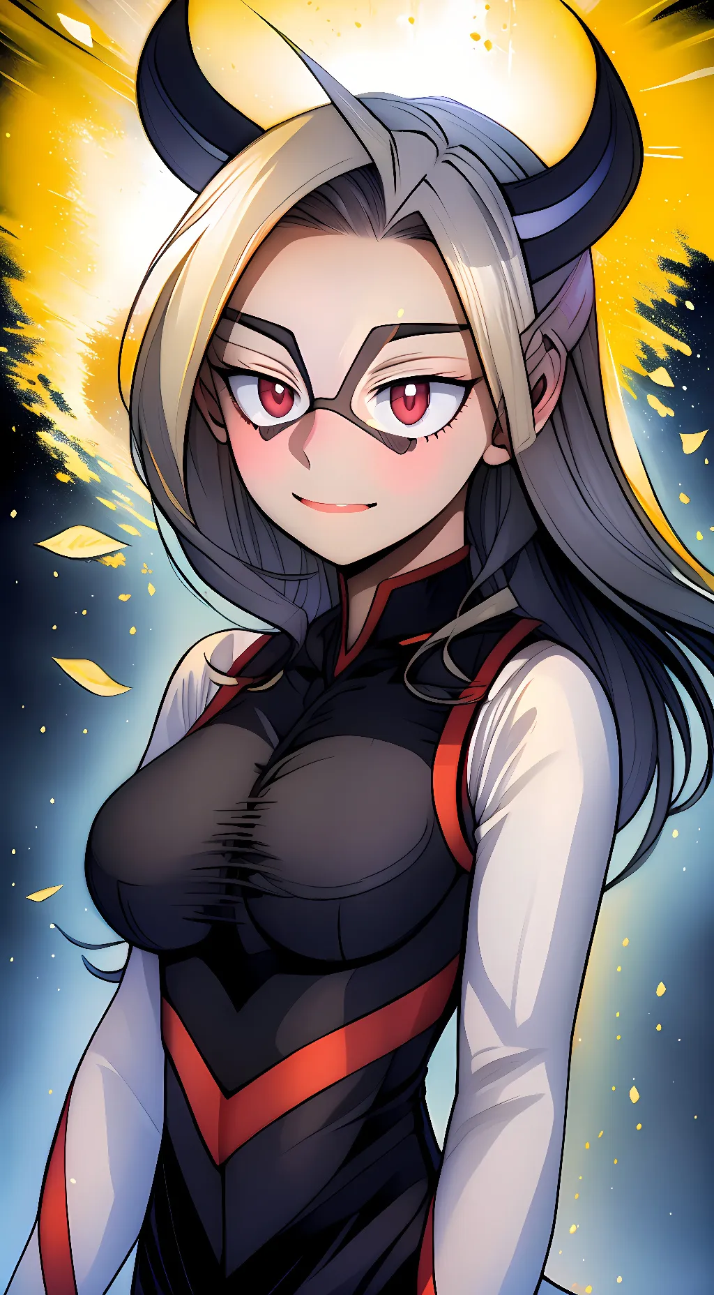 ai character: Mt Lady  background