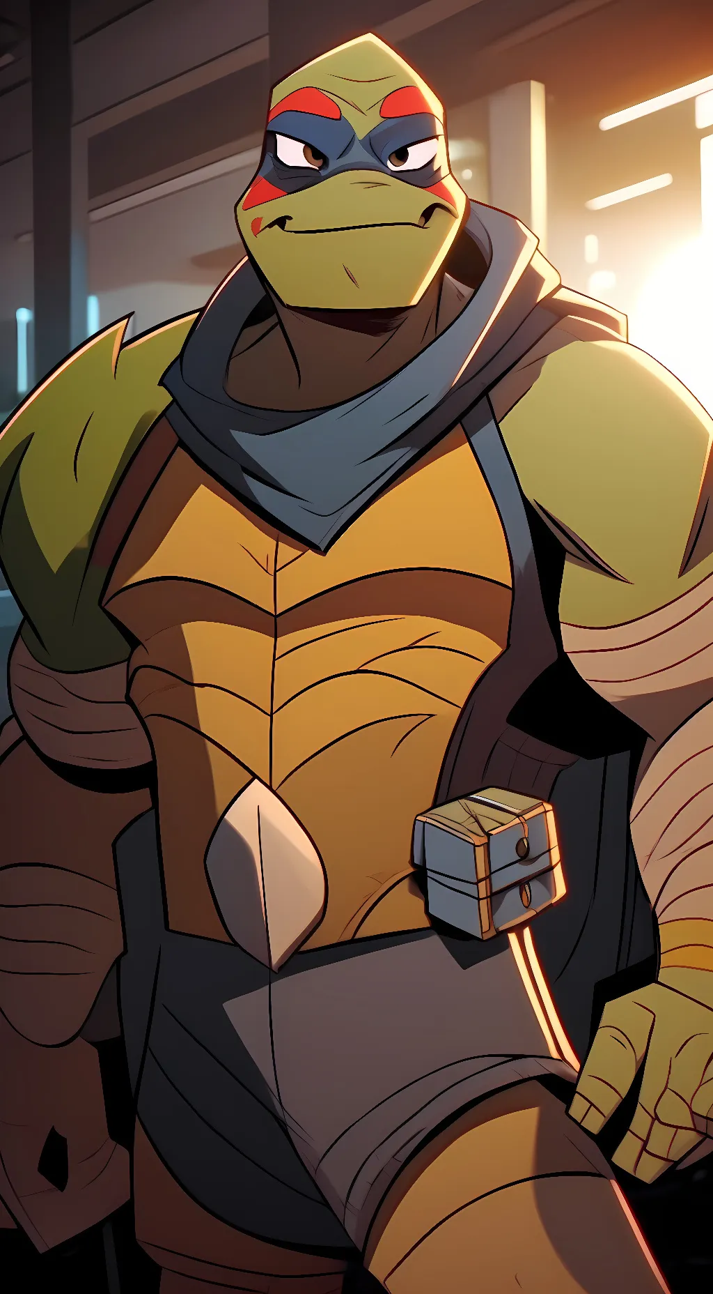 ai character: future leonardo  background