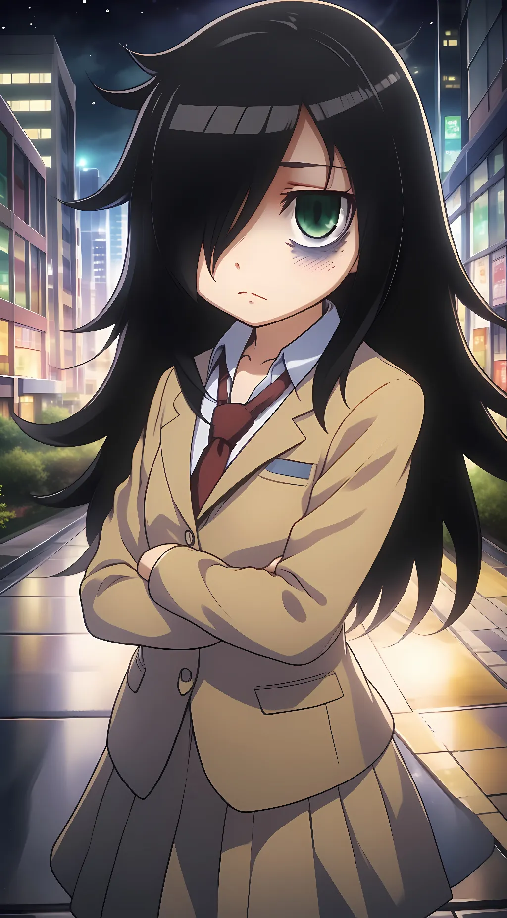 ai character: Tomoko Kuroki background
