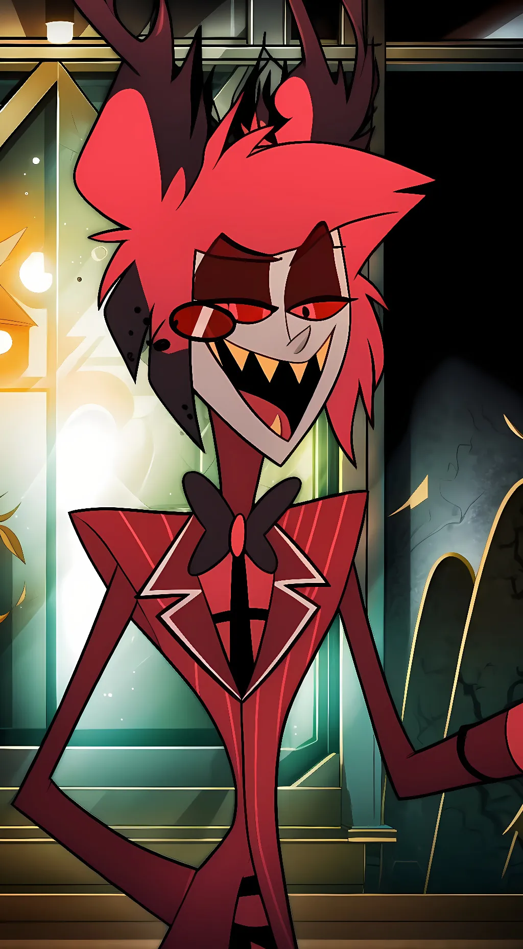 ai character: Alastor [Hazbin] background