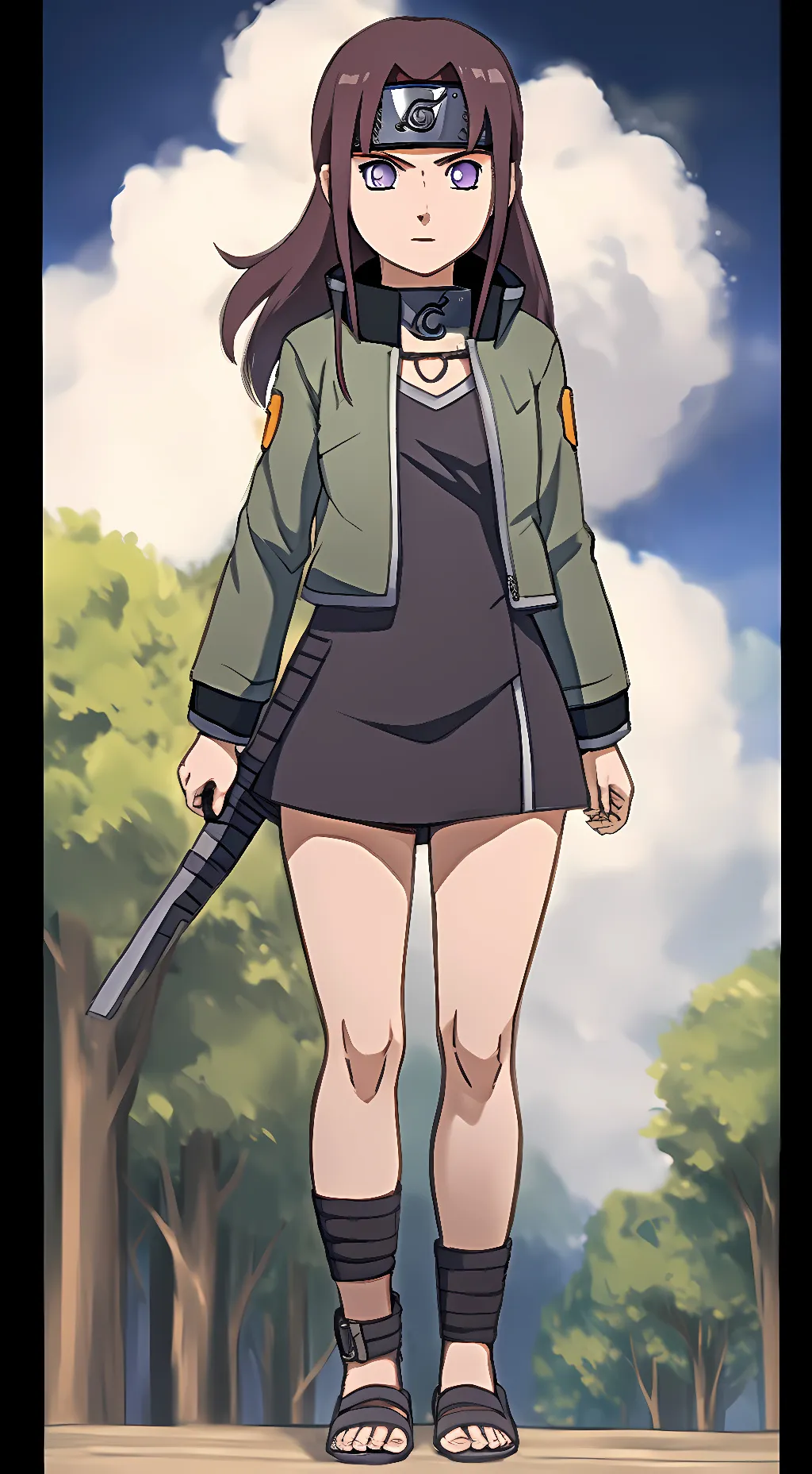 ai character: Kaen Uchiha background