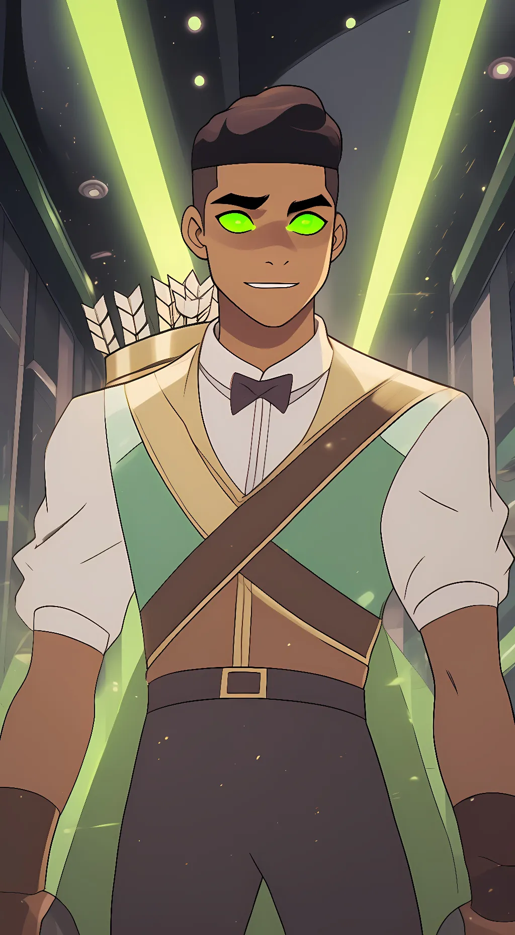 ai character: Chipped Bow background