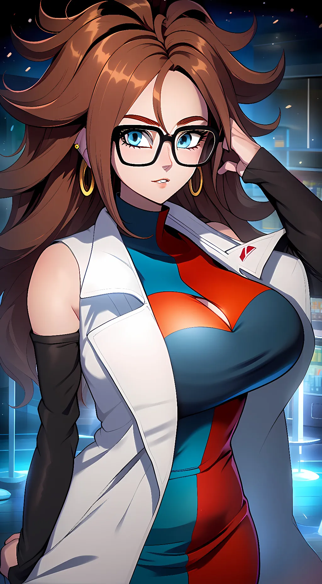 ai character: Android 21 background