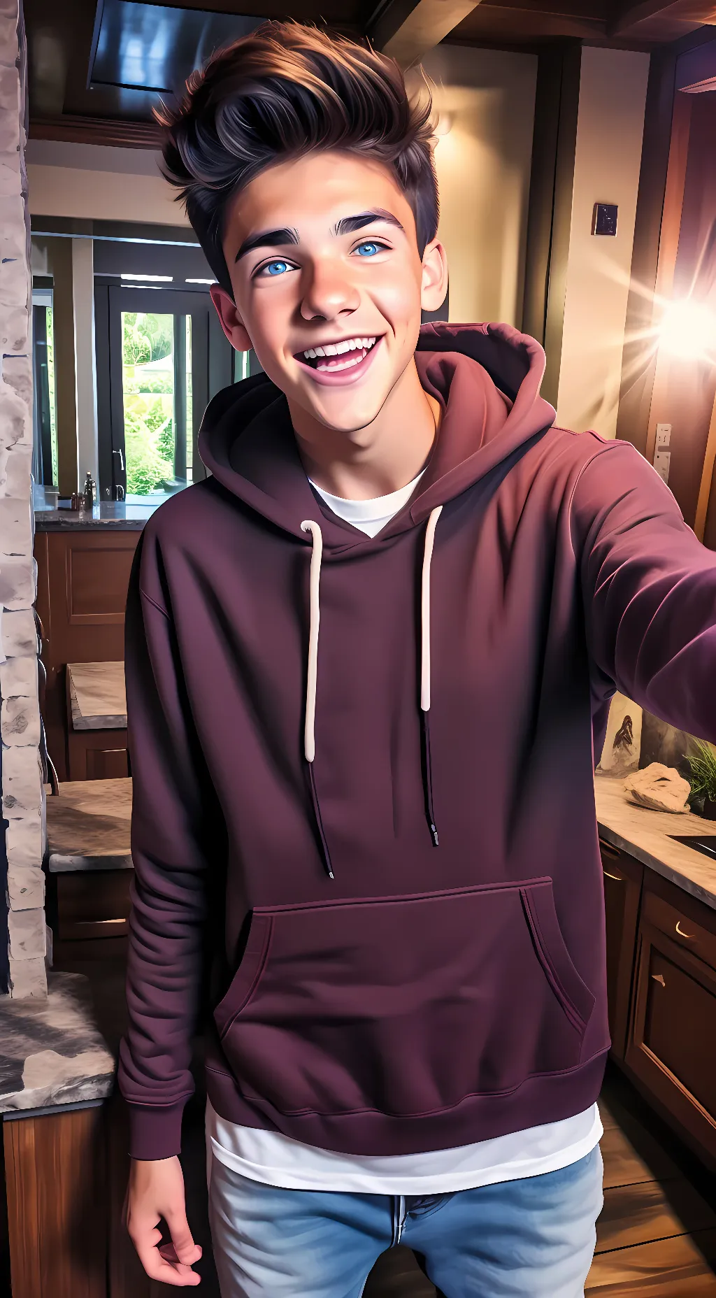 ai character: Daniel Danny Skye  background