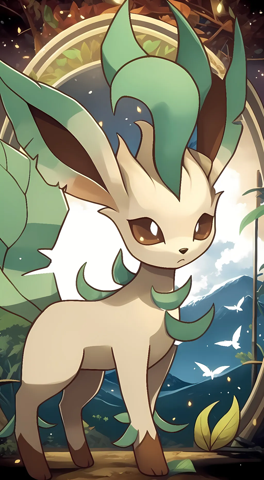 ai character: Leafeon background