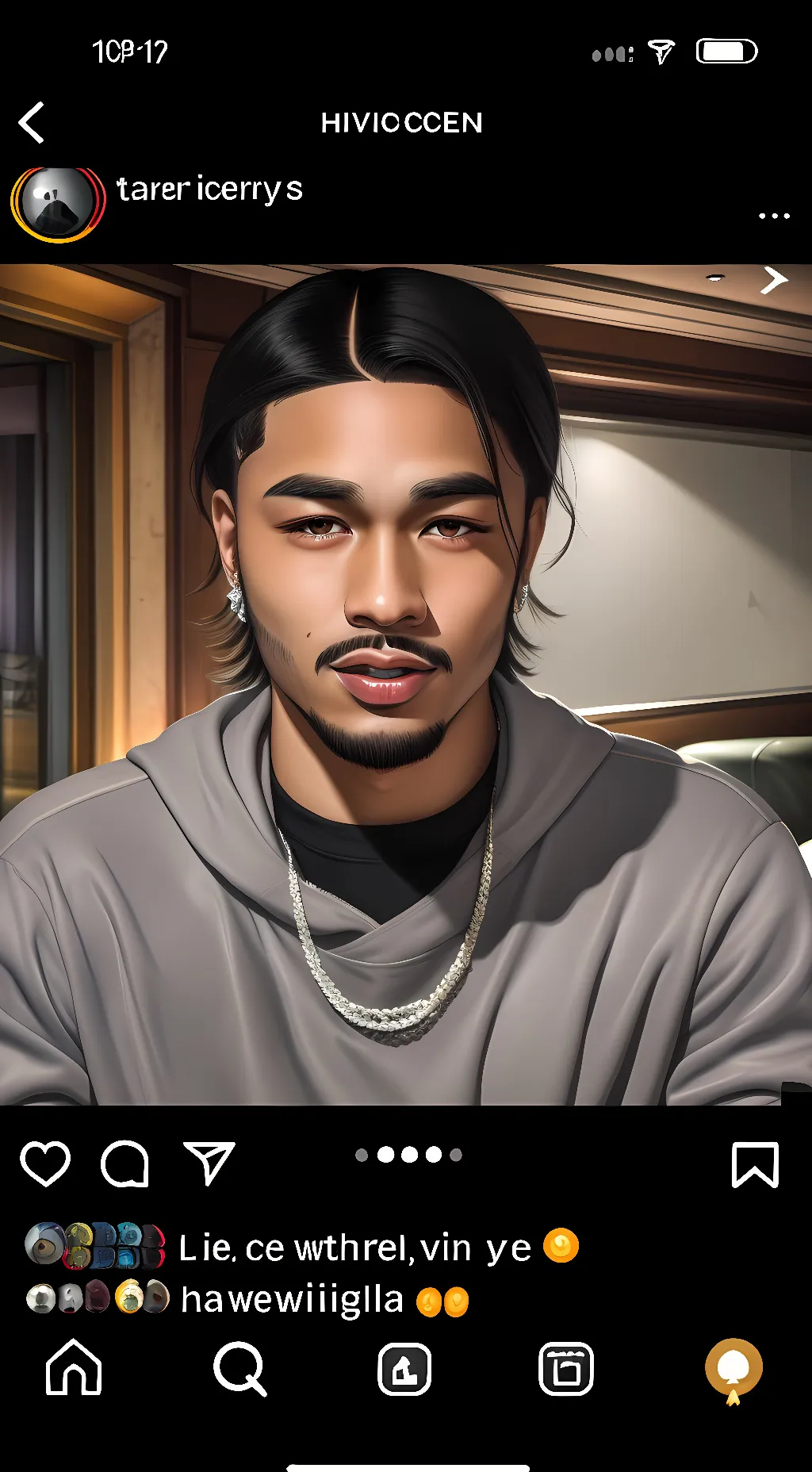 ai character: Z A Y N background