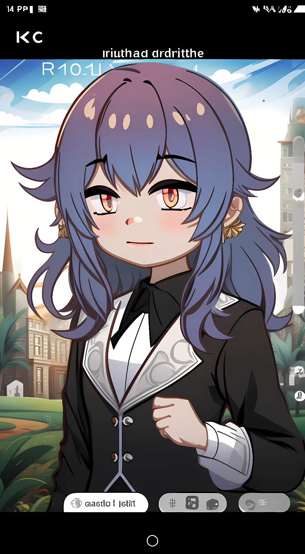 ai character: lilax background