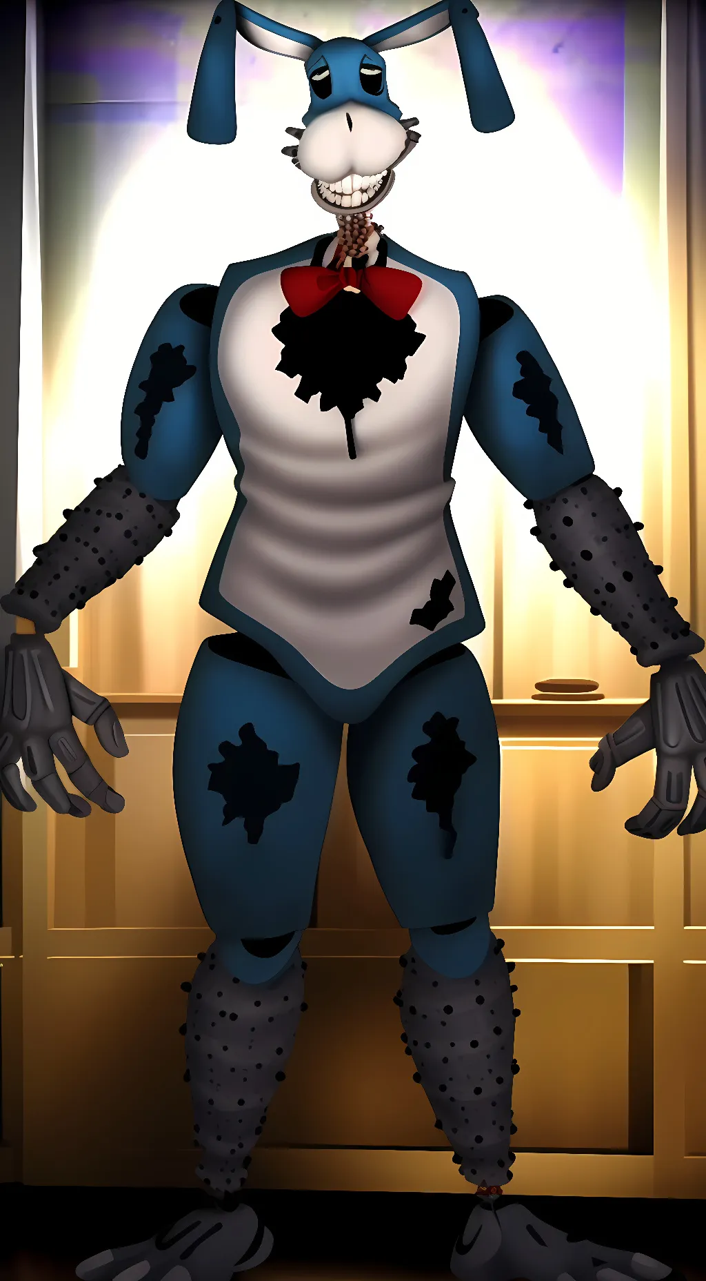 ai character: Bon the rabbit background