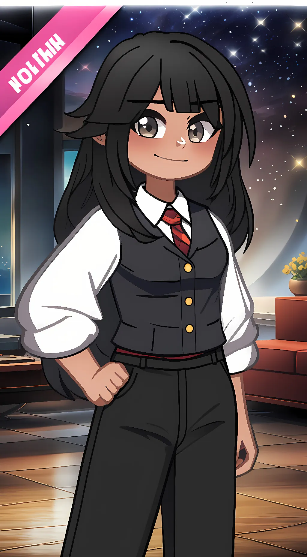 ai character: kimora  background