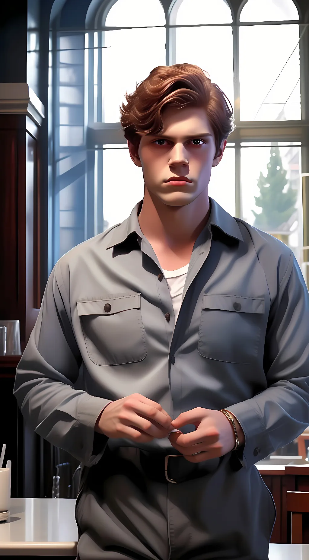 ai character: Kit Walker  background