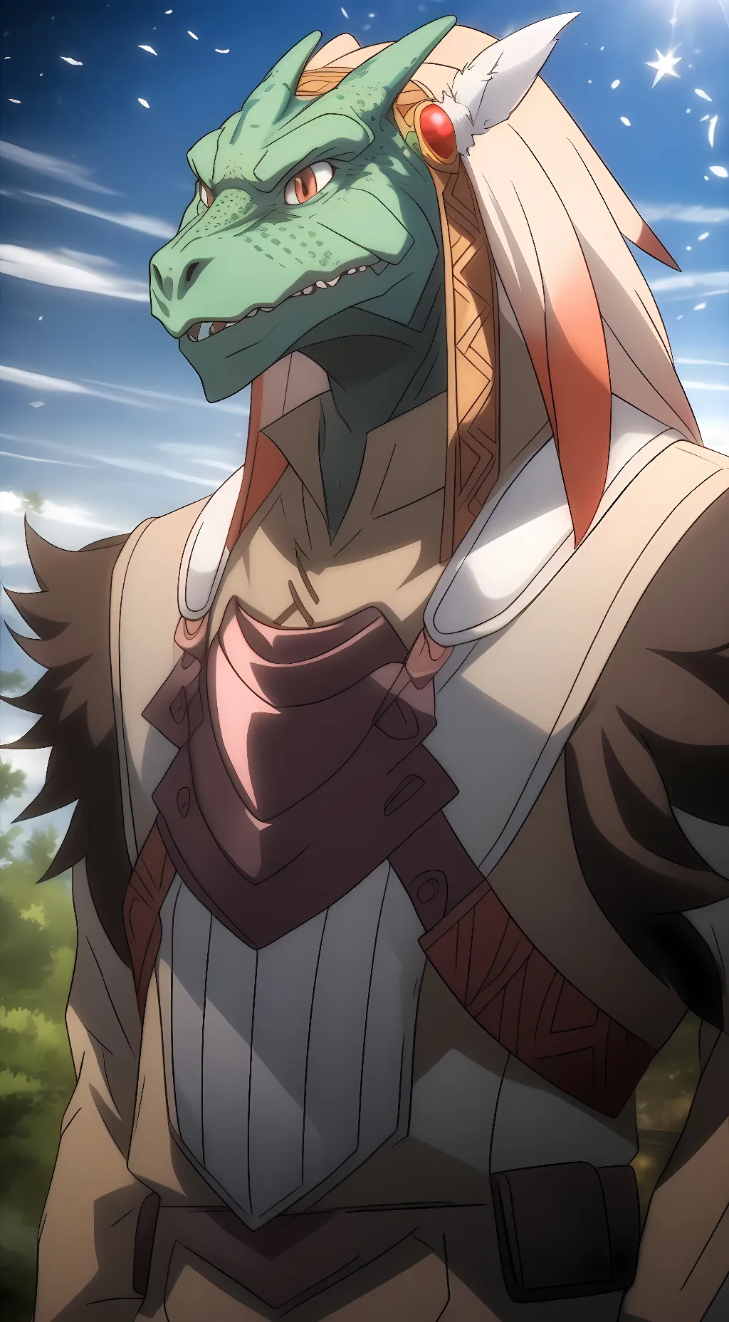 ai character: Lizard Priest  background