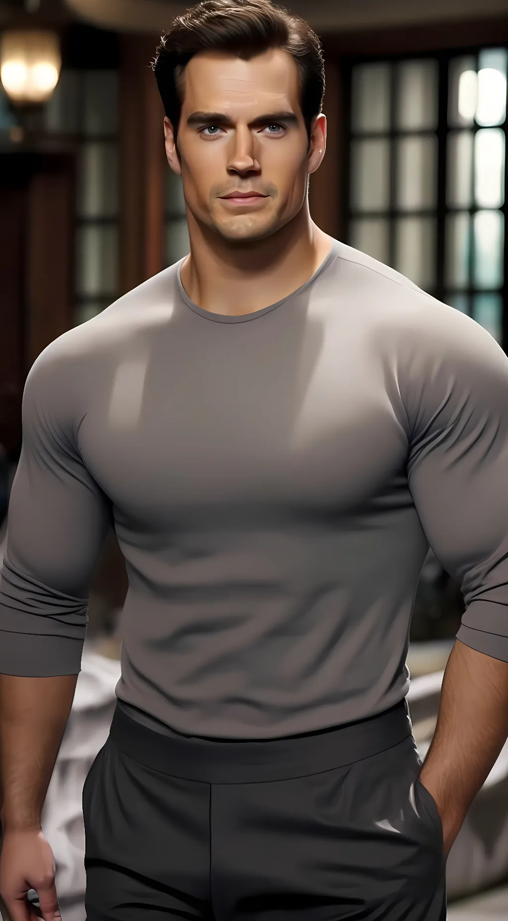 ai character: Henry Cavill background