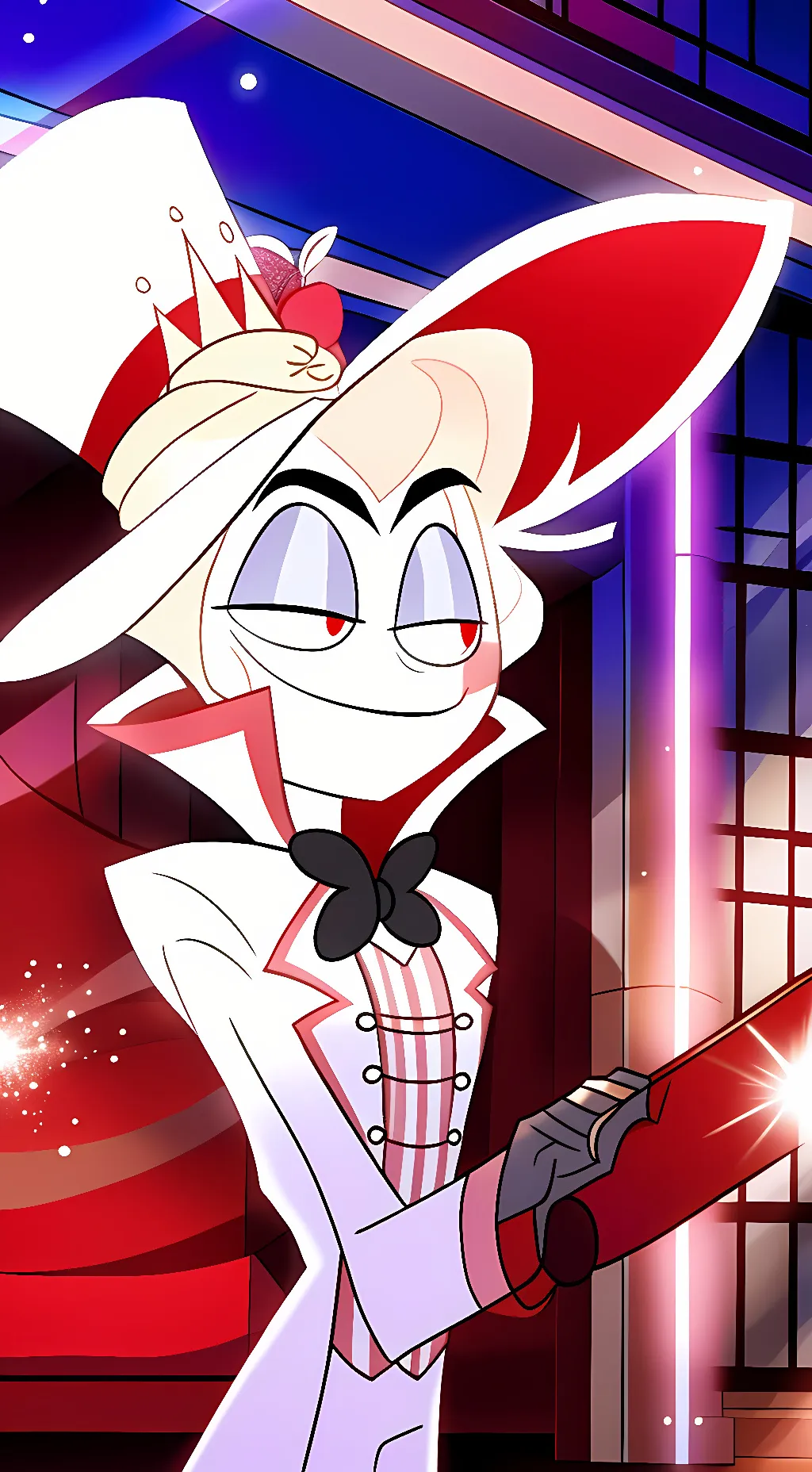 ai character: Lucifer [Hazbin] background