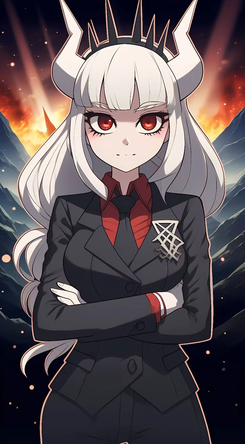 ai character: Lucifer background