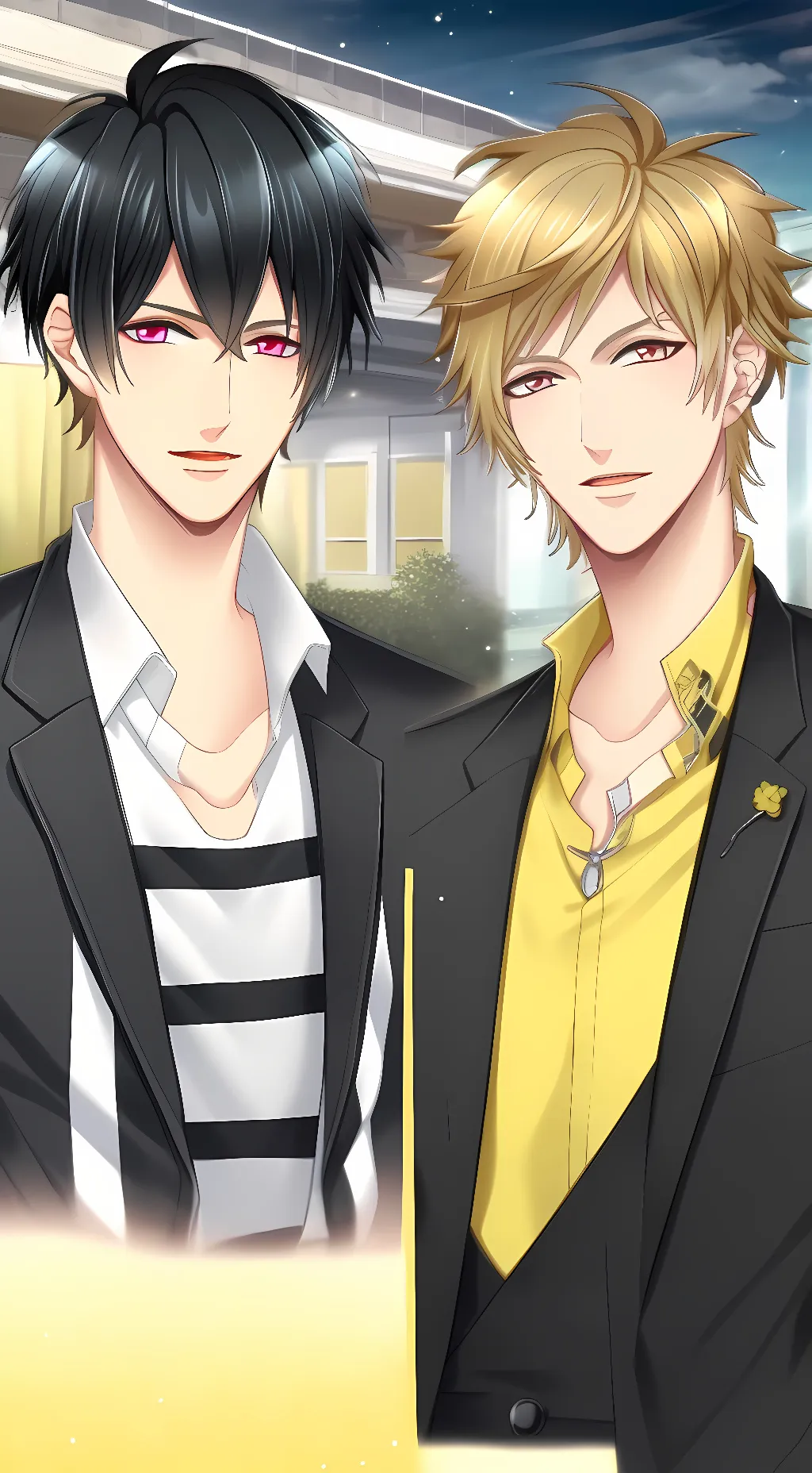 ai character: Haruto and Toya background