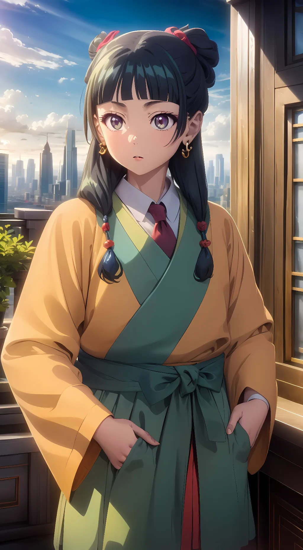 ai character: MaoMao background