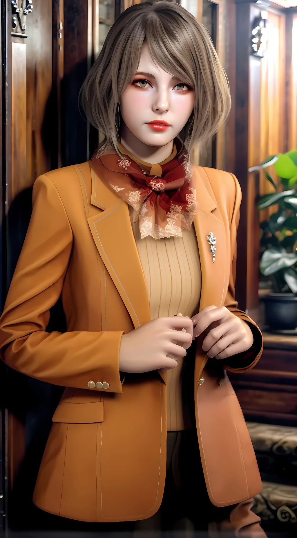 ai character: Ashley Graham background